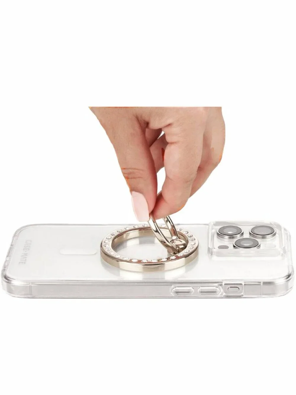 Kate Spade MagSafe Ring Stand Finger Grip Phone Stand 360° Rotation NIB Gold